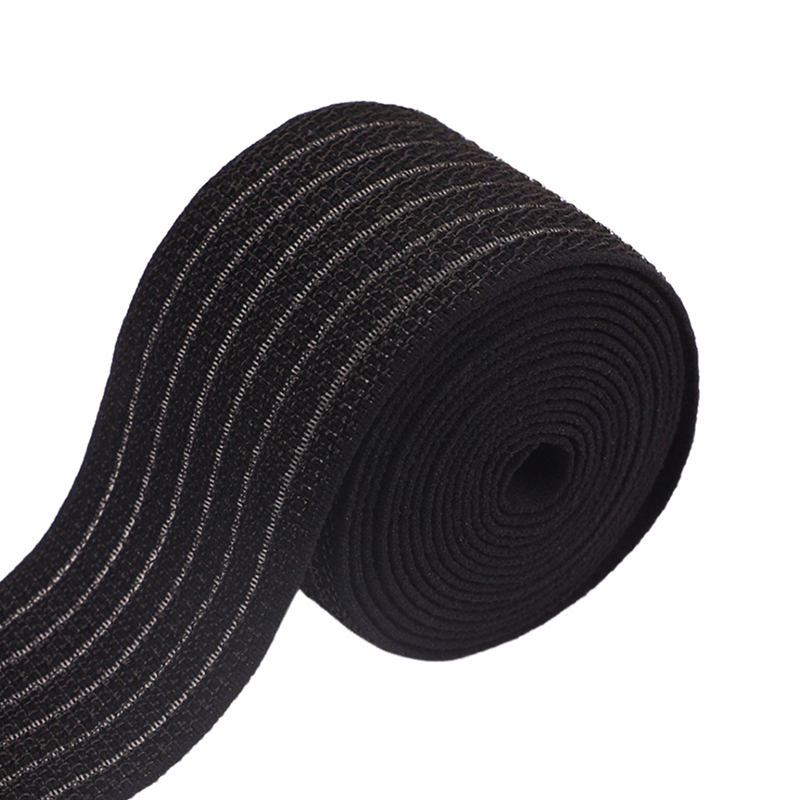 Painéis elásticos de velcro preto de 6 cm