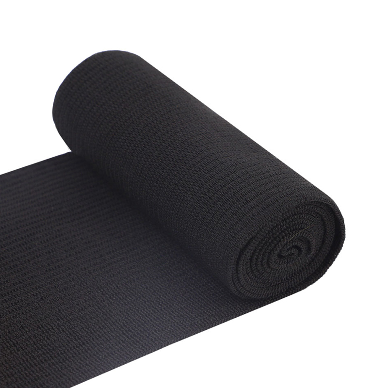 Bandagem elástica preta de 13 cm para uso médico